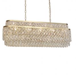Подвесной светильник Newport Tiffany 8530/120 C oval gold polished