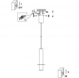 Светильник подвесной Arte Lamp Ascella A2034SP-1BK