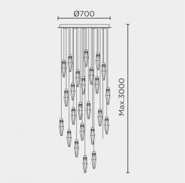 Подвесной светильник Modelux 4000K ML.89180.25 CR