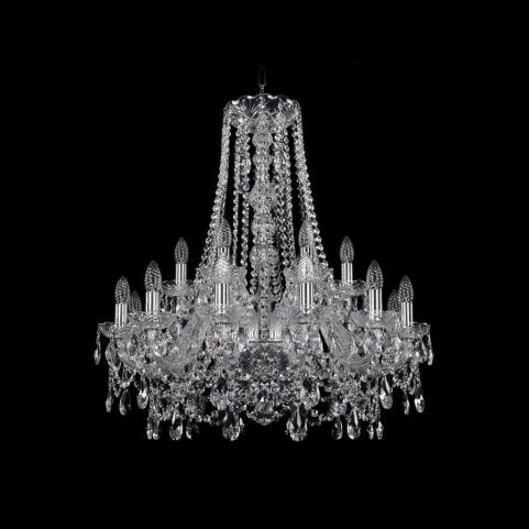 Bohemia Ivele Crystal Люстра Bohemia 1411/12+6/240/h-80 Ni