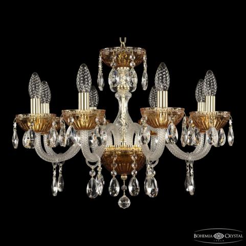 Люстра Bohemia Ivele Crystal  5417/8/195 G Amber/M-1G
