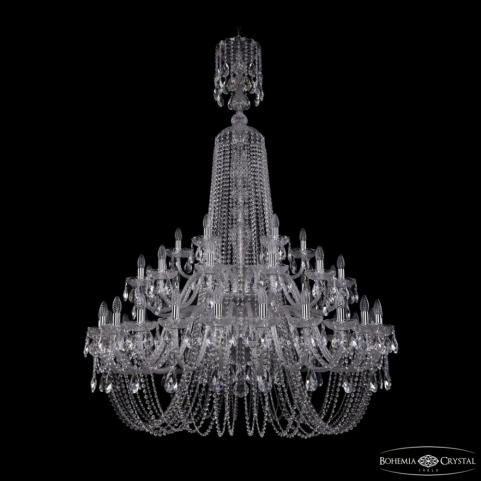 Люстра Bohemia Ivele Crystal  1402/24+12+6/460/XL-176/2d Ni