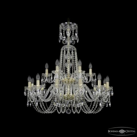 Люстра Bohemia Ivele Crystal  1402/12+6/300/XL-91/2d G