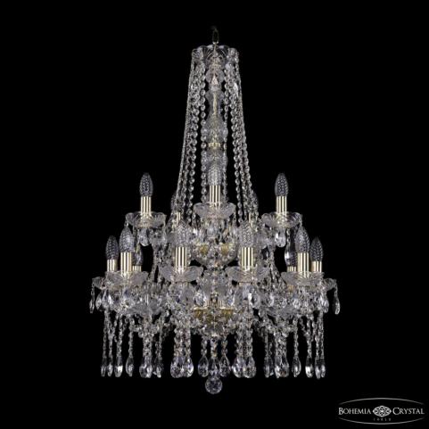 Люстра Bohemia Ivele Crystal 1413/10+5/200/h-87/2d G