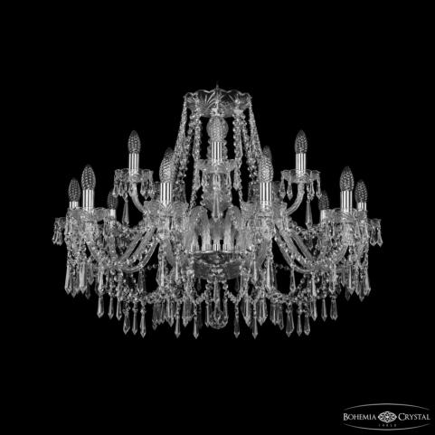 Люстра Bohemia Ivele Crystal 1403/10+5/300 Ni