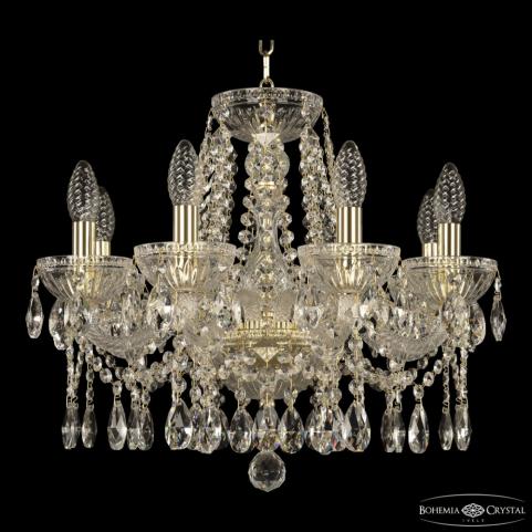 Люстра Bohemia Ivele Crystal 5413/8/165 G Clear/M-1G