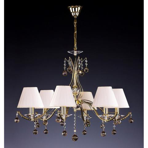 Люстра Art Glass CHANTAL VI. NICKEL CE - 8006