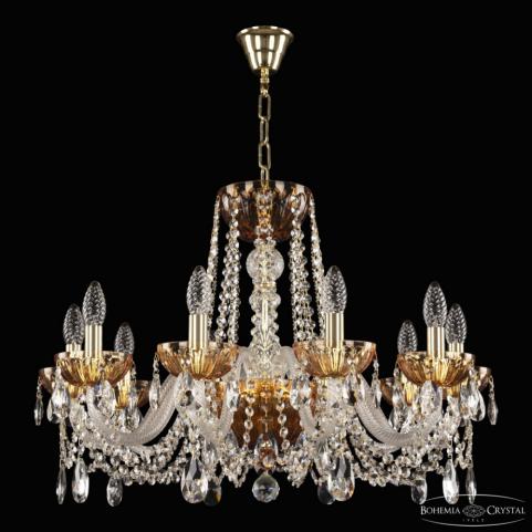 Люстра Bohemia Ivele Crystal 5402/10/240 G Amber/M-1H