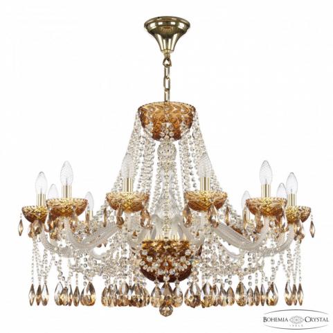 Люстра Bohemia Ivele Crystal 5413/12/300 G Amber/M-1F K721