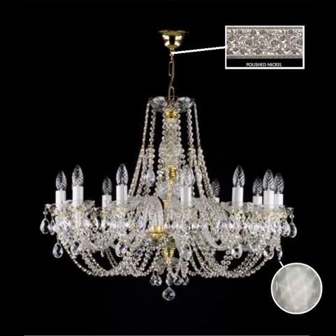 Люстра Art Glass ANDULA X. FULL CUT WHITE  NICKEL CE