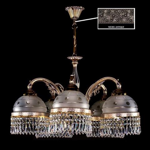 Люстра Art Glass CASSANDRA V. NICKEL ANTIQE CE