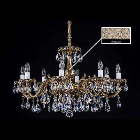 Люстра Art Glass CR 0011/08/20 WHITE GOLD CE