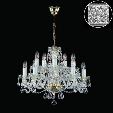 Люстра Art Glass RADKA X. FULL CUT R14 NICKEL CE