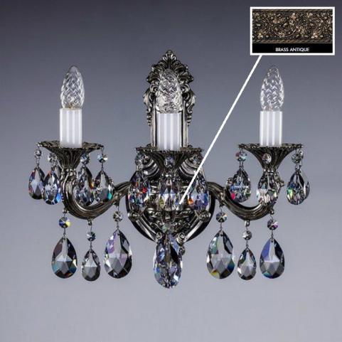 Бра Art Glass SARKA III. BRASS ANTIQUE CE