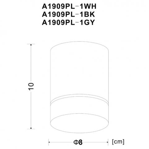 Накладной светильник Arte Lamp Elle   A1909PL-1WH