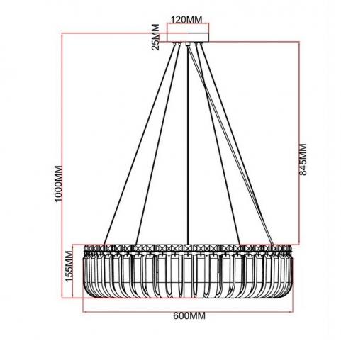 Светильник подвесной Arte Lamp Mayotte A1071SP-10PB