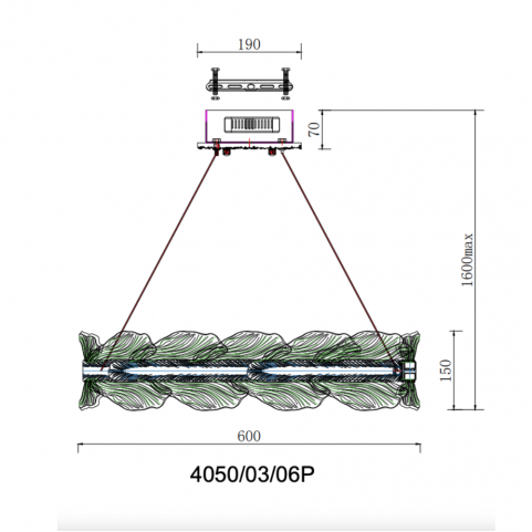 Подвесной светильник Stilfort Storm  4050/03/06P