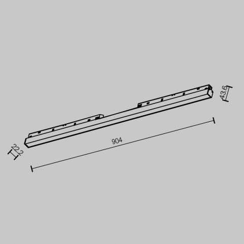 Трековый светильник Maytoni Technical Exility 2700K  Basis TR030-2-30W2.7K-B
