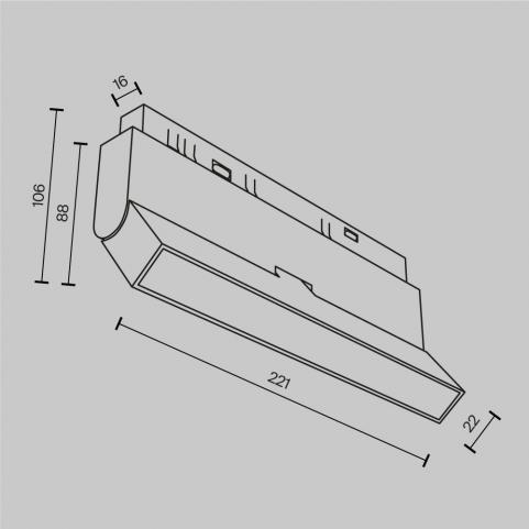 Трековый светильник Maytoni Technical Exility 2700K  Basis Rot TR036-2-12W2.7K-B