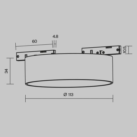 Трековый светильник Maytoni Technical Levity 2700К Zon TR189-1-12W2.7K-BW