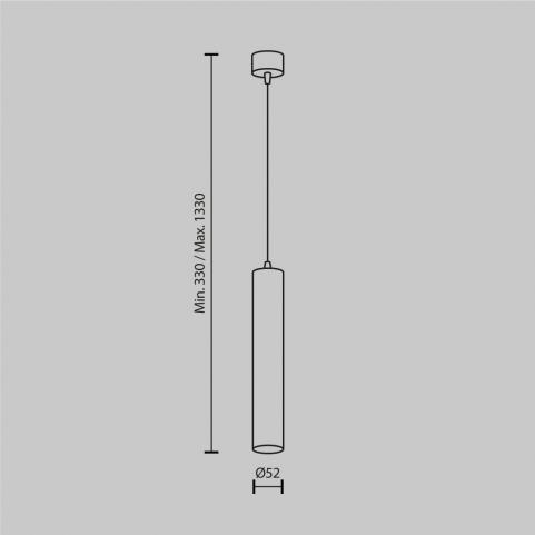 Подвесной светильник Maytoni Technical Focus LED P072PL-L12W4K-BS
