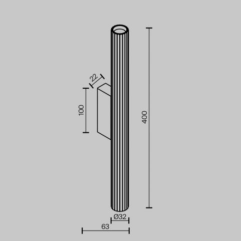 Бра Maytoni Calipso C082WL-12W2.7K-B