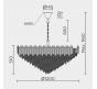 Люстра Modelux  ML.7088.1200R GD