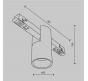 Трековый светильник Maytoni Technical Exility 4000K Alfa TR122-2-7W4K-BS